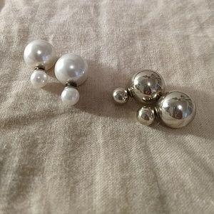 Ball back earrings